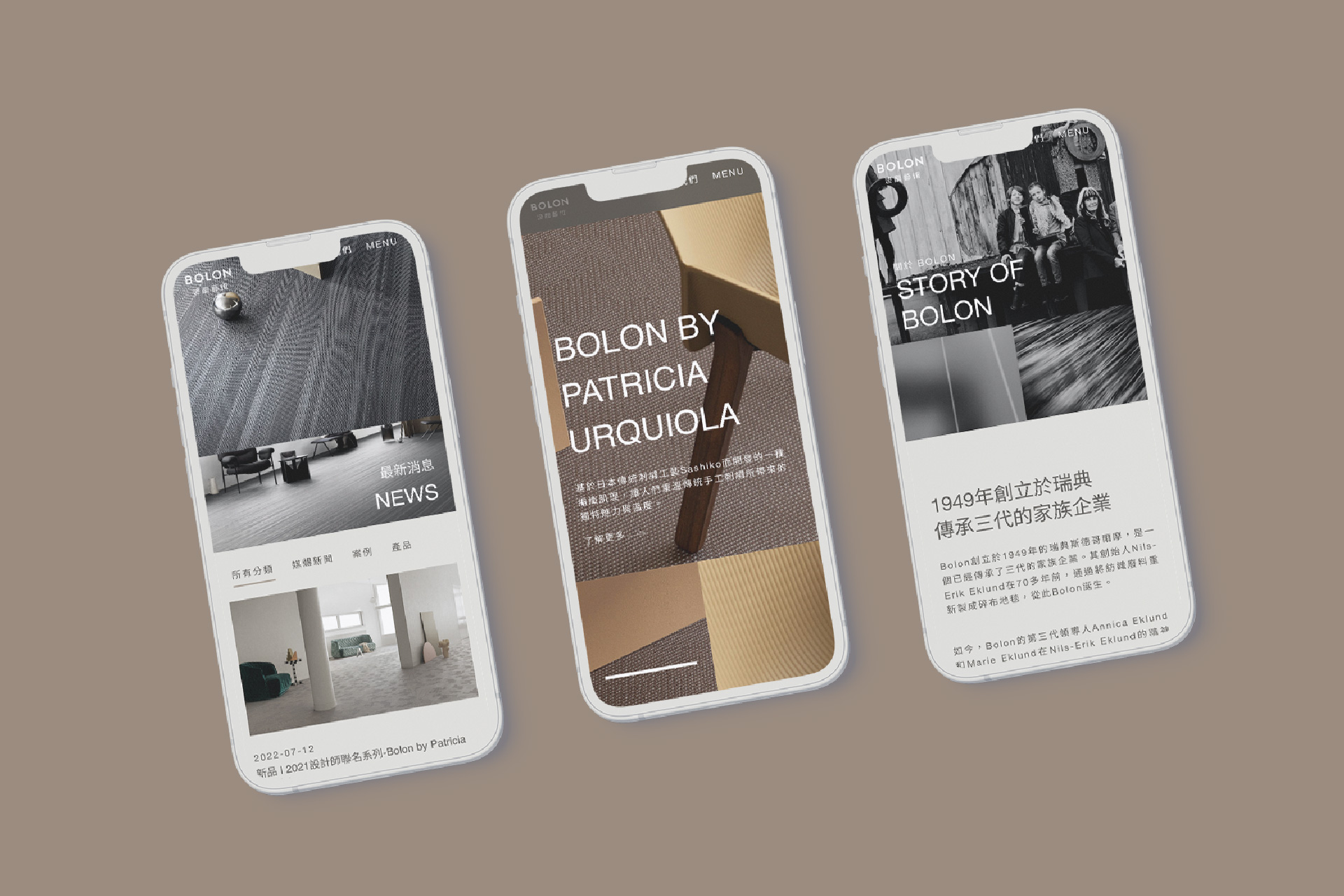 ES Design- BOLON波龍藝術特效形象網站設計手機版展示